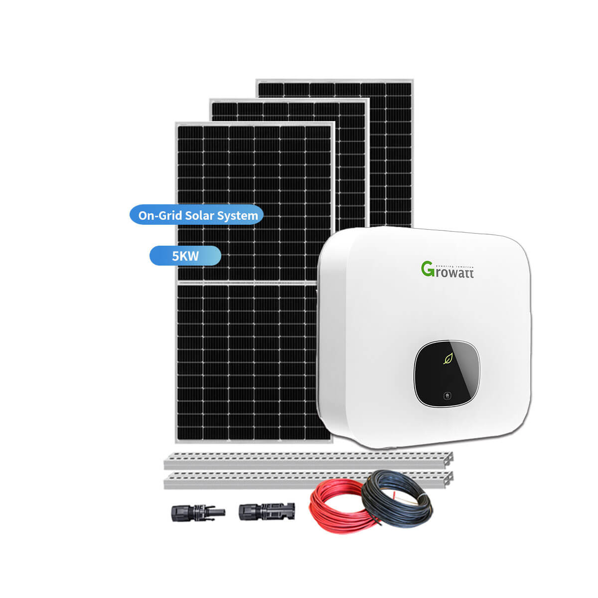 5KW Home Rooftop Solar Power System | Monocrystalline PV Panels & Grid-Tied Energy Solution